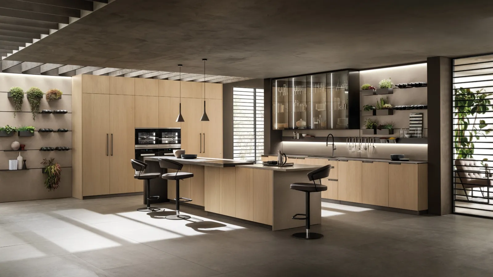 Scopri la cucina moderna Scavolini Liberamente con penisola a